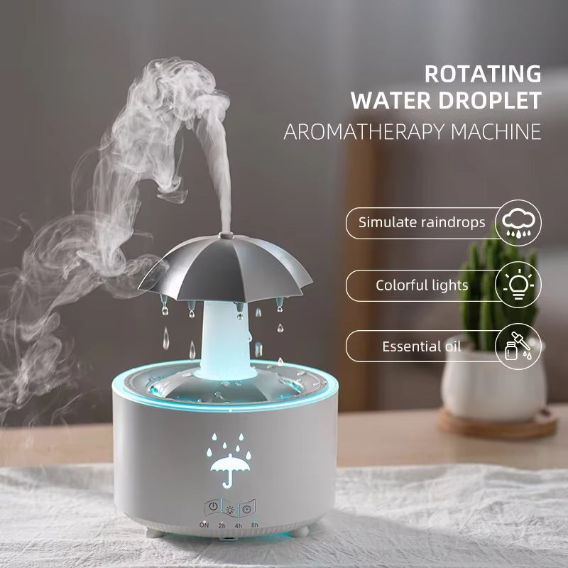 Colorful Creative Umbrella Humidifier & Aromatherapy Diffuser with Soothing Lighting