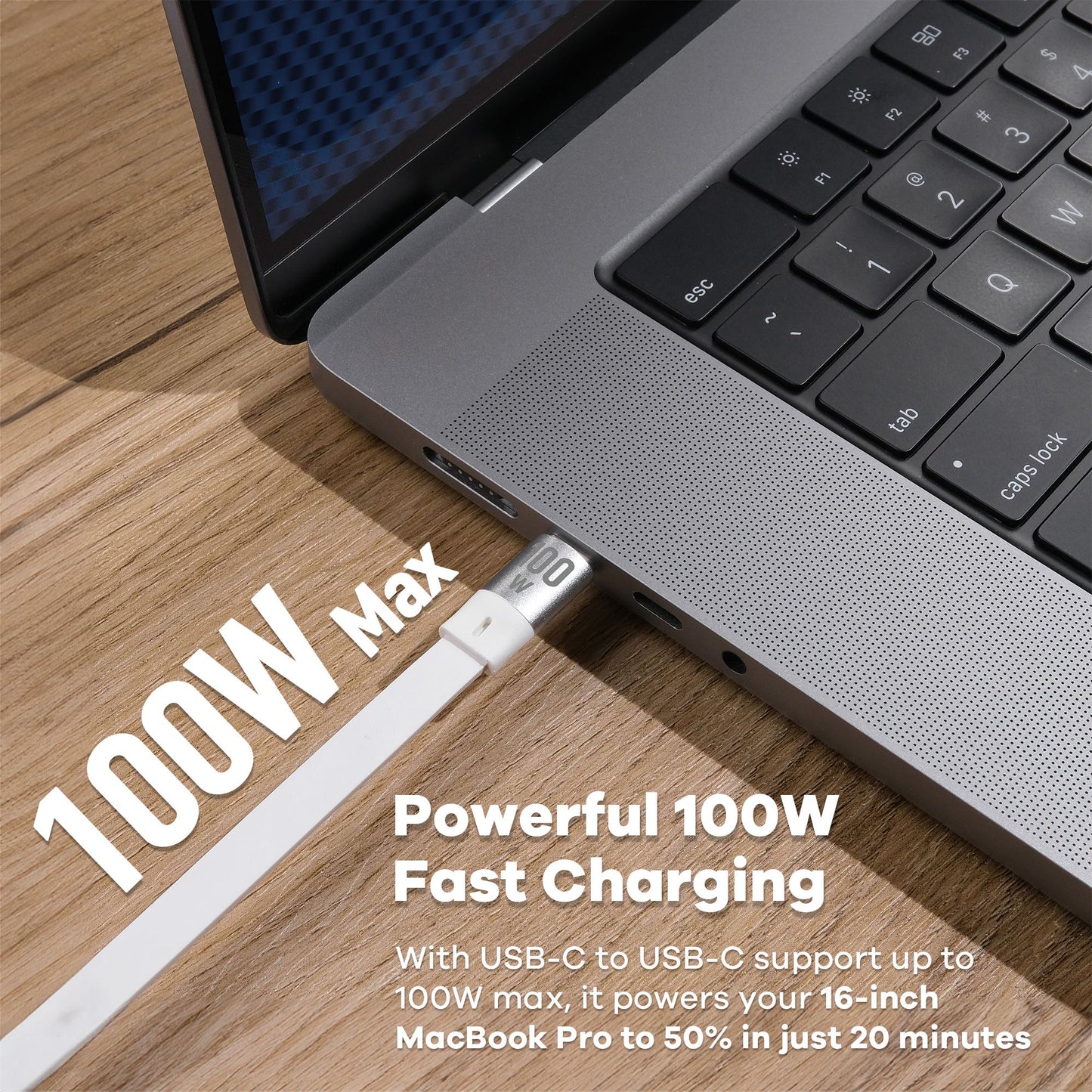 Fusion&Go 100W 3-In-1 Charging Cable