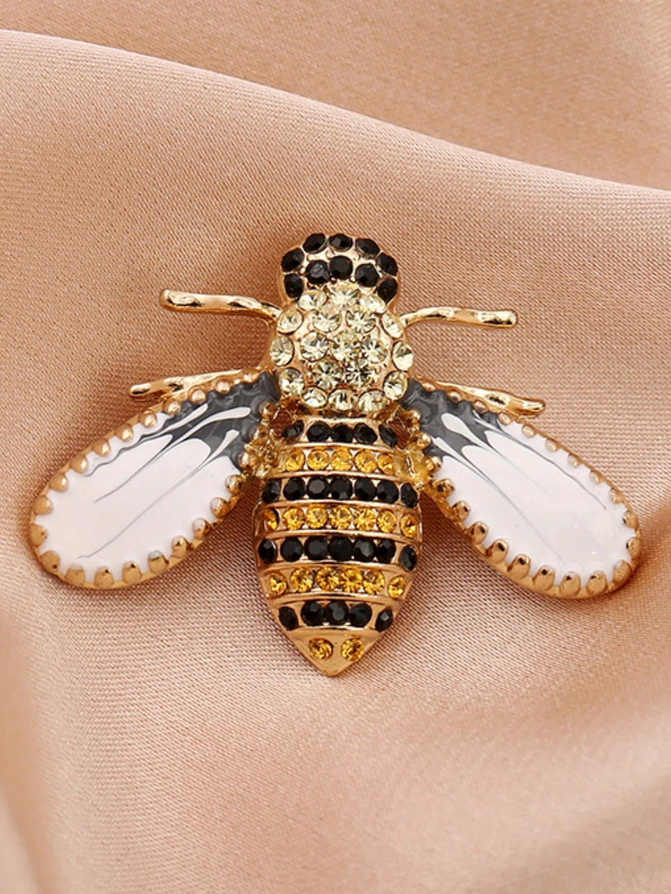 1PC Women's Fashion Trend Personalized Imitation Pearl Bee Brooch Pin Jewelry Suitable for Outdoor Dating, Party, Festival Gifts