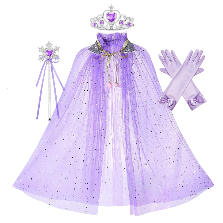 Mermaid Birthday Party Dress Summer Girl Mermaid Costume Carnival Anime Cosplay Outfits 2-10 Yrs Kids Fantasy Disguise Prom Gown