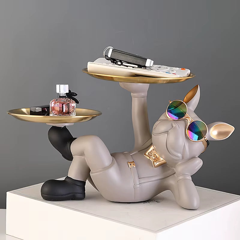 Charming Elegant Bulldog Figurine - A Stunning Sculpture to Enrich Your Home and Office Decor