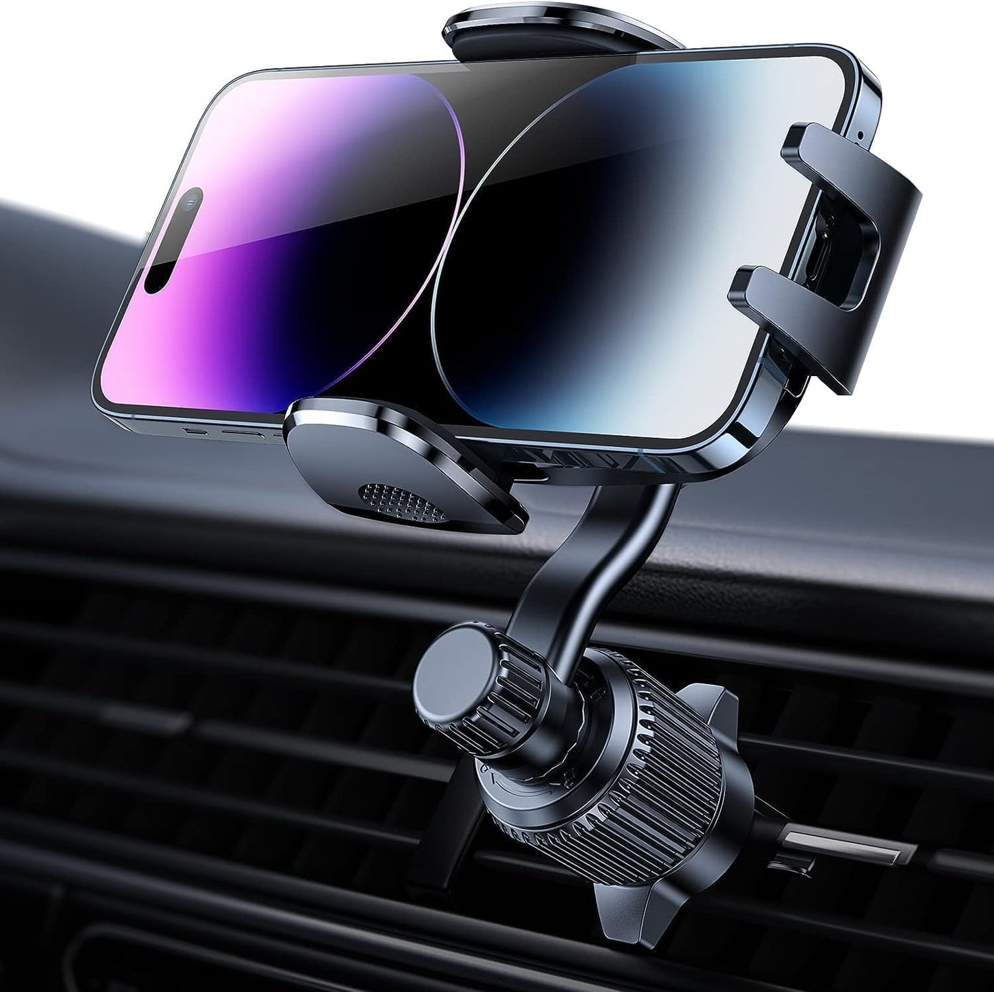 Revolutionary Car Vent Phone Mount - Never Block Your A/C! Universal Hands-Free Holder for iPhone, Samsung & More