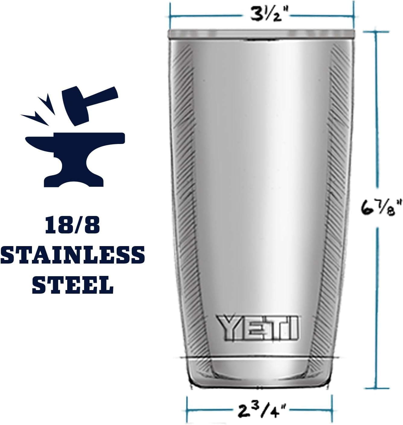 Elevate Your Beverage Experience with the Rambler 20 Oz Stainless Steel Vacuum Insulated Tumbler featuring MagSlider Lid