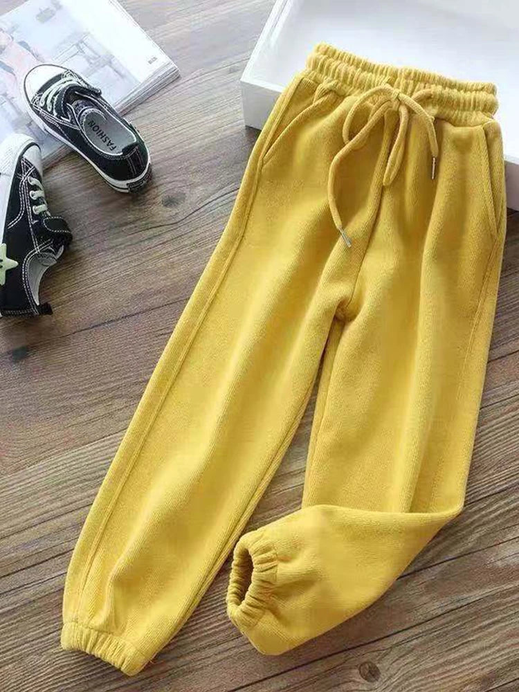 Women Winter Warm Leggings Thick Trousers Warm Fleece Plus Size Long Thicken Pants Fashion Casual Soild Color Leggings