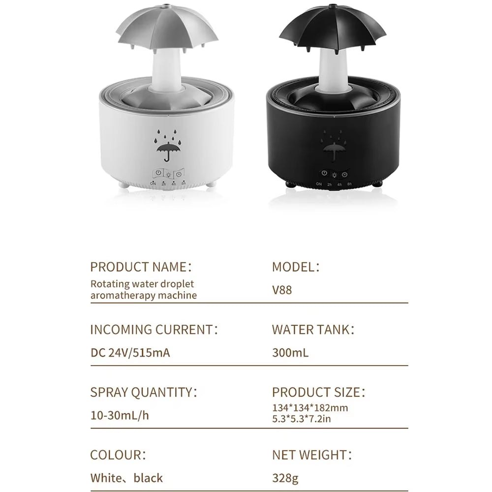 Colorful Creative Umbrella Humidifier & Aromatherapy Diffuser with Soothing Lighting