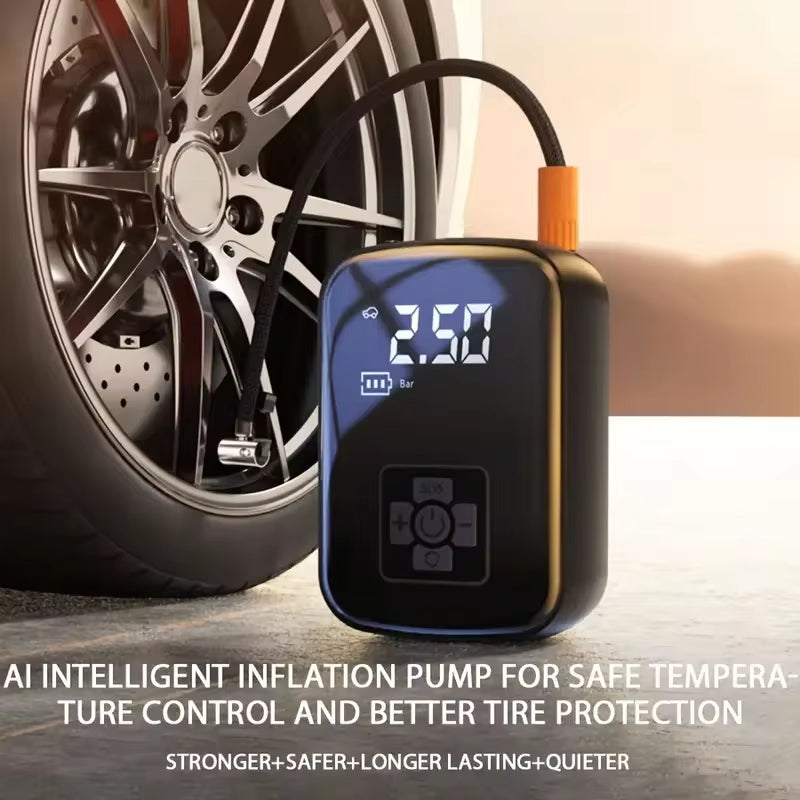 Revolutionary Wireless Electric Tire Inflator: Perfect for Motorcycles, Bicycles, Boats, and All Your Automotive Needs